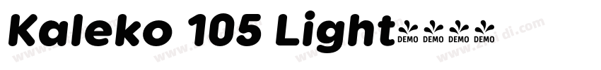 Kaleko 105 Light字体转换